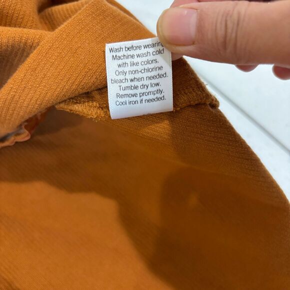 Camel Brown Corduroy Mini Skirt Pleated sz 17 Circle Skater Academic Y2K Preppy - Picture 7 of 8